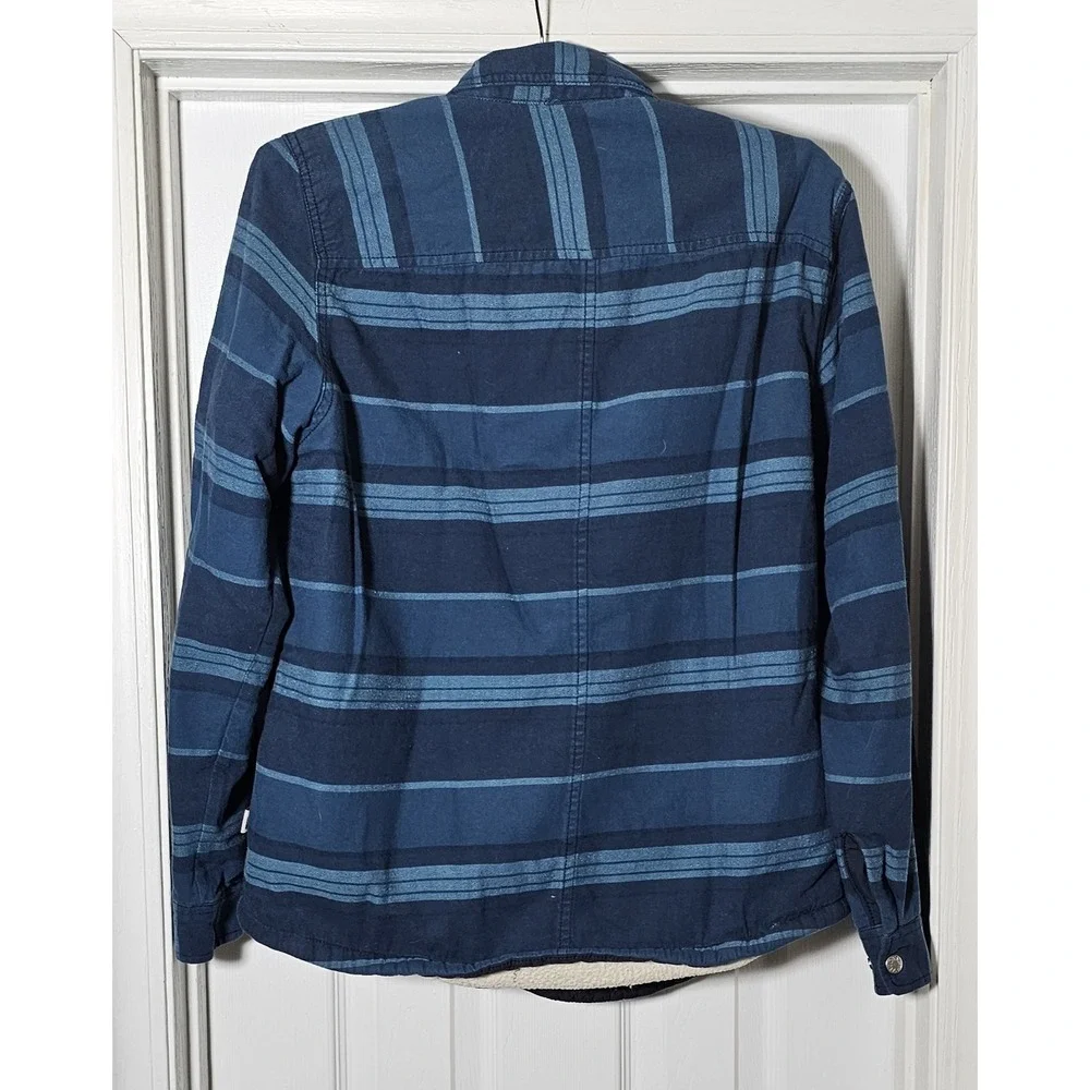 The North Face Sherpa‎ Lined Flannel Jacket Men's Size Medium Teal Blue